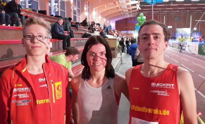 10km-Paarlauf Familienwertung : Sieg für Detlef und Georg Bär