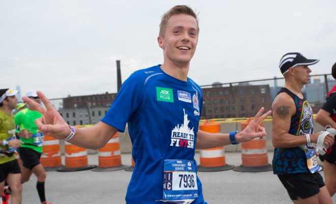 Reinhardt Schmidt mit Bestzeit beim New York-Marathon